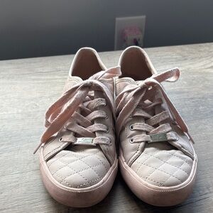 Guess Quilted Blush Pink Women's Lace-Up Sneakers